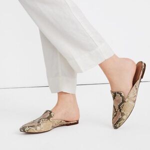 Madewell the frances skimmer mike snake embossed